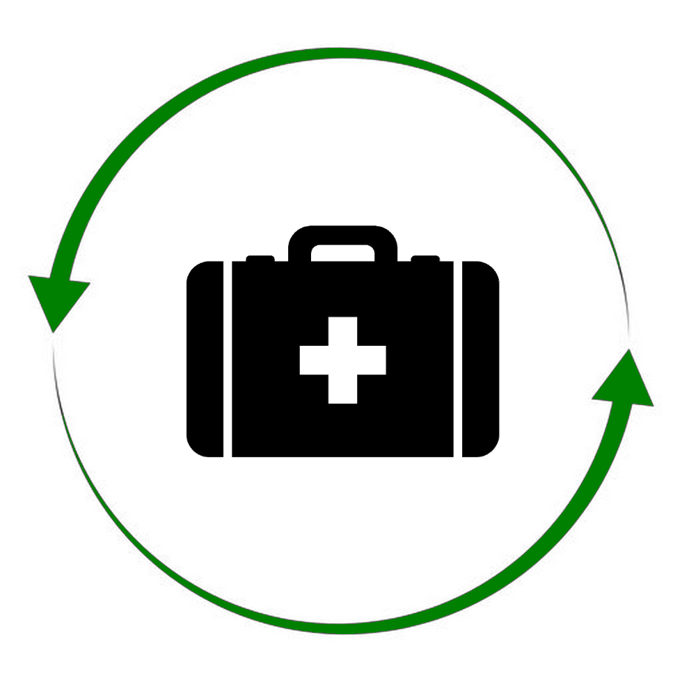 icone recyclage matériel premiers secours