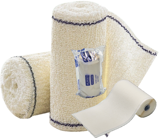 bandage crêpe velpeau compressif vente location matériel premiers secours